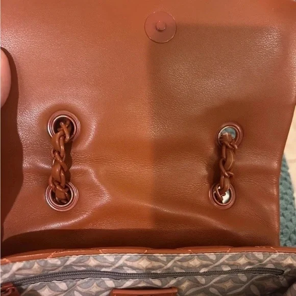 🆕CXL by Christian Lacroix Diamond Quilted Shoulder Bag Rust Designer 9”Wx6”H - Picture 10 of 10